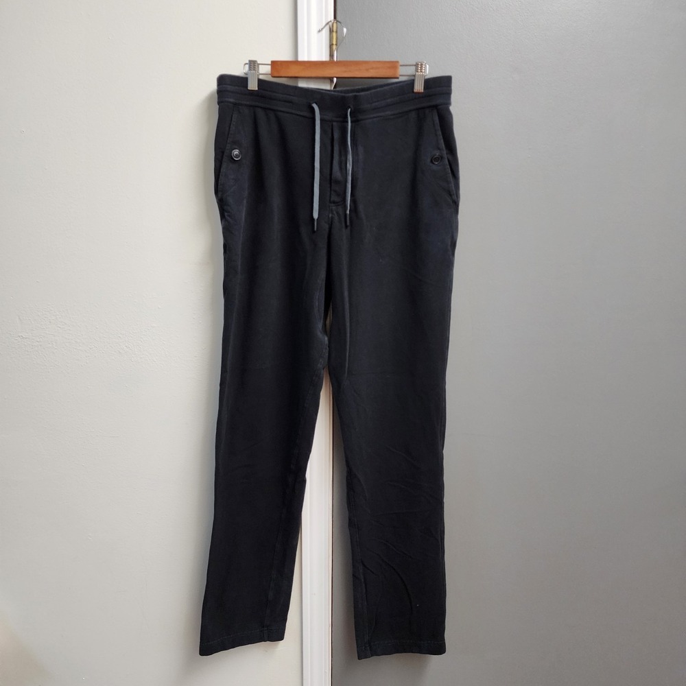Lululemon Sweatpants Mens Large Black Straight Leg Elastic Waist Pants